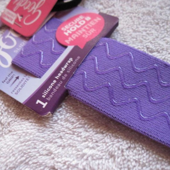 3 Goody Silicone Headwrap Wide Slide Proof Secure Hold Fit Hair Head Bands - Picture 6 of 16